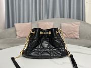 Medium Dior Ammi Bag Black Supple Macrocannage Lambskin Size 31x18x13 cm - 3