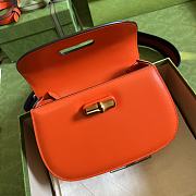Gucci Bamboo 1947 Small Top Handle Bag Orange 21x15x7 cm - 5