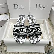 Dior Dway Slide Black and White Cotton - 1