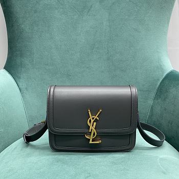 YSL Solferino Small In Box Saint Laurent Leather Storm Size 19×13×5 cm