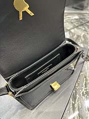 YSL Solferino Small Satchel In Lacquered Patent Leather Black 18.5x14x6 cm - 2