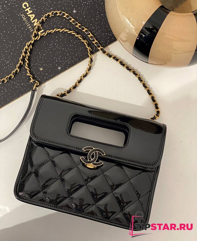 Chanel Mini Flap Bag With Top Handle AS4025 Size 18 × 20 × 8 cm - 1