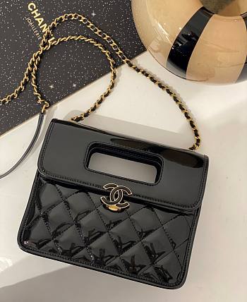 Chanel Mini Flap Bag With Top Handle AS4025 Size 18 × 20 × 8 cm