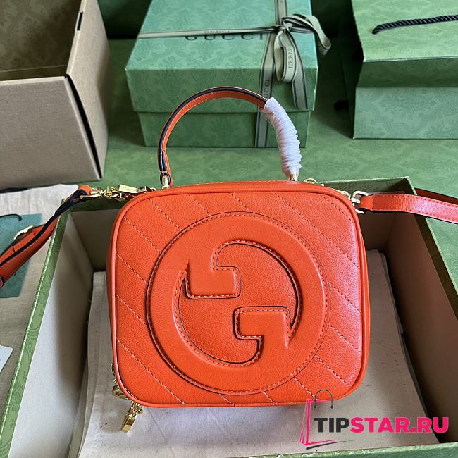 Gucci Blondie Top Handle Bag Orange Size 17x15x9 cm - 1