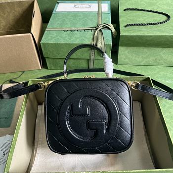 Gucci Blondie Top Handle Bag Black Size 17x15x9 cm
