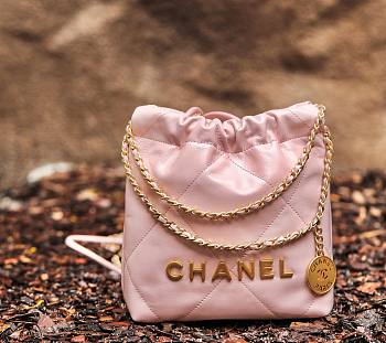 Chanel 22 Mini Handbag Light Pink AS3980 20×19×6 cm