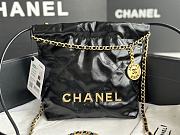 Chanel 22 Mini Handbag Shiny Black AS3980 Size 20×19×6 Cm - 1