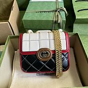 Gucci Deco Mini Shoulder Bag Red Leather Trim Size 18x14.5x8 cm - 1