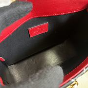 Gucci Deco Mini Shoulder Bag Red Leather Trim Size 18x14.5x8 cm - 5
