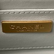Chanel Small Vanity Case Light Blue Size 12.5×15×8 cm - 3