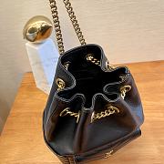 YSL Joe Mini Bucket Bag In Quilted Lambskin Black Size 19x13x13 CM - 5