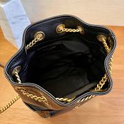 YSL Joe Mini Bucket Bag In Quilted Lambskin Black Size 19x13x13 CM - 4