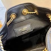 YSL Joe Mini Bucket Bag In Quilted Lambskin Black Size 19x13x13 CM - 2