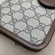Gucci Mini Shoulder Bag With Interlocking G Beige and ebony Size 20×17×8cm - 2