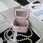 Chanel Small Vanity With Pearl AP2581 size 8.5x11x7 cm - 3