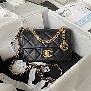 Chanel Small Flap Bag AS4012 Black Size 12×21×7 cm - 1