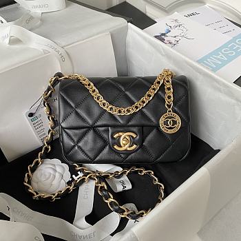 Chanel Small Flap Bag AS4012 Black Size 12×21×7 cm