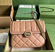 Gucci Deco Small Shoulder Bag Rose Beige Size 25x19.5x8 cm - 1