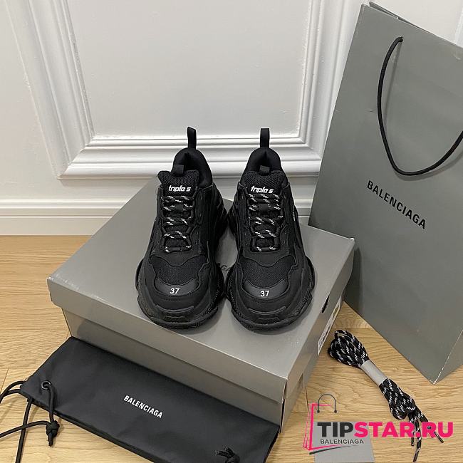 Balenciaga Women's Triple S Sneaker In Black - 1