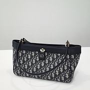 Medium Dior Key Bag Blue Dior Oblique Jacquard Size 30x16.5x13 cm - 5