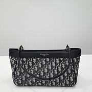 Medium Dior Key Bag Blue Dior Oblique Jacquard Size 30x16.5x13 cm - 3