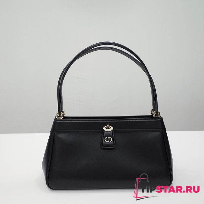 Medium Dior Key Bag Black Box Calfskin Size 30x16.5x13 cm - 1