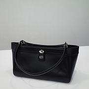 Medium Dior Key Bag Black Box Calfskin Size 30x16.5x13 cm - 2
