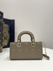 Dior Small Lady D-Joy Bag Hazelnut Cannage Lambskin Size 22x6x12 cm - 5