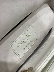 Dior Small Lady D-Joy Bag White Cannage Lambskin Size 22x6x12 cm - 2