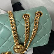 Chanel Casual Style Street Style Chain Blue Leather Size 14.5x23.5x7 cm - 4