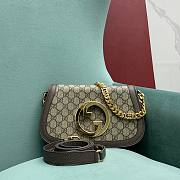 Gucci Blondie Shoulder Bag Beige and ebony GG Size 28x16x4 cm - 1