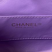 Chanel Small Hobo Bag Purple AS3223 Size 16x19x8 cm - 4