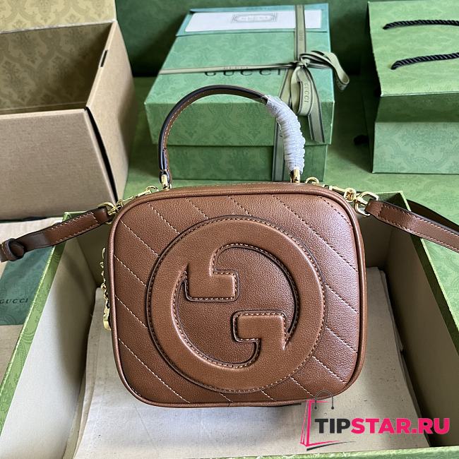 Gucci Blondie Top Handle Bag Brown Size 17x15x9 cm - 1