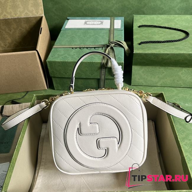 Gucci Blondie Top Handle Bag White Size 17x15x9 cm - 1