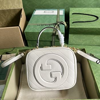 Gucci Blondie Top Handle Bag White Size 17x15x9 cm
