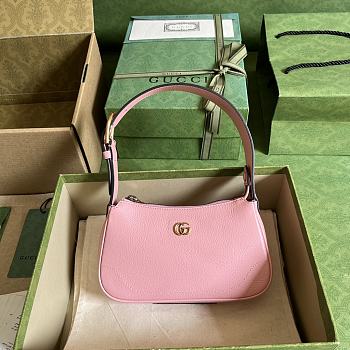Gucci Aphrodite Mini Shoulder Bag Light Pink Leather Size 21x12x4 cm