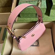 Gucci Aphrodite Mini Shoulder Bag Light Pink Leather Size 21x12x4 cm - 3