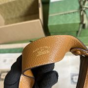 Gucci Aphrodite Mini Shoulder Bag Brown Leather Size 21x12x4 cm - 5