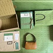 Gucci Aphrodite Mini Shoulder Bag Brown Leather Size 21x12x4 cm - 2