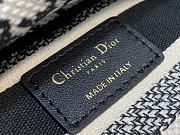 Dior Mini Lady D-Lite Bag Black and White Houndstooth Embroidery Size 17x15x7 cm - 2