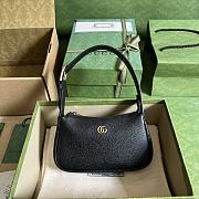 Gucci Aphrodite Mini Shoulder Bag Black Leather Size 21x12x4 cm - 1