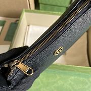 Gucci Aphrodite Mini Shoulder Bag Black Leather Size 21x12x4 cm - 3