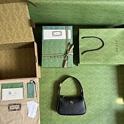 Gucci Aphrodite Mini Shoulder Bag Black Leather Size 21x12x4 cm - 2
