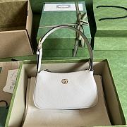 Gucci Aphrodite Mini Shoulder Bag White Leather Size 21x12x4 cm - 1