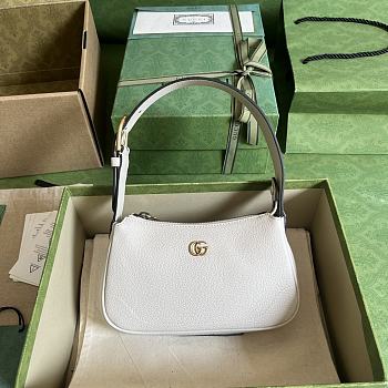 Gucci Aphrodite Mini Shoulder Bag White Leather Size 21x12x4 cm