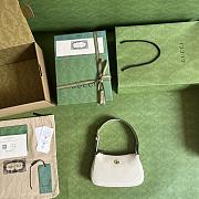 Gucci Aphrodite Mini Shoulder Bag White Leather Size 21x12x4 cm - 2