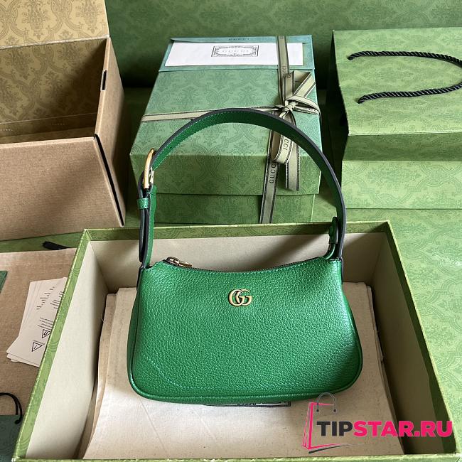 Gucci Aphrodite Mini Shoulder Bag Green Leather Size 21x12x4 cm - 1