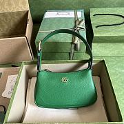 Gucci Aphrodite Mini Shoulder Bag Green Leather Size 21x12x4 cm - 1