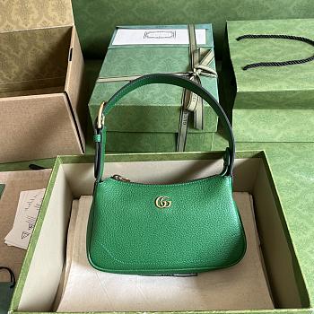 Gucci Aphrodite Mini Shoulder Bag Green Leather Size 21x12x4 cm