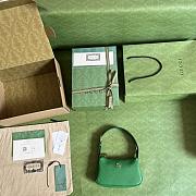 Gucci Aphrodite Mini Shoulder Bag Green Leather Size 21x12x4 cm - 2